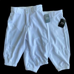 Boombah white youth baseball pants - size small
